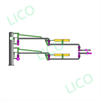 Stainless Steel Lpg Bottom Loading Arm With Coupling