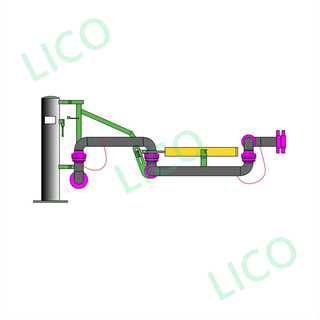 High Quality DIESEL Bottom Loading Arm With PTFE