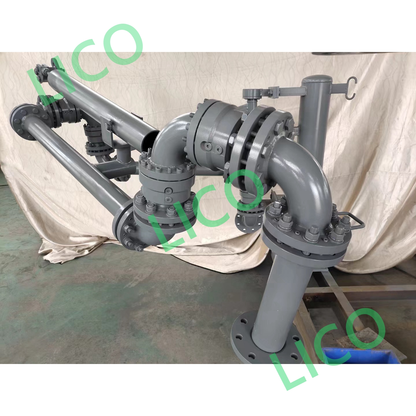 PTFE Lined Drop Pipe Loading Arm with Swivel Joint